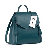 Rucsac dama tip geanta de umar din piele naturala DiAmanti Tosca Albastru Petrol Rucsac dama tip geanta de umar din piele naturala DiAmanti Tosca Albastru Petrol